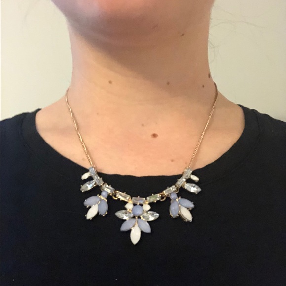 Blue Stone Bridgerton Style Costume Necklace/ 2 for 10 - Picture 1 of 3